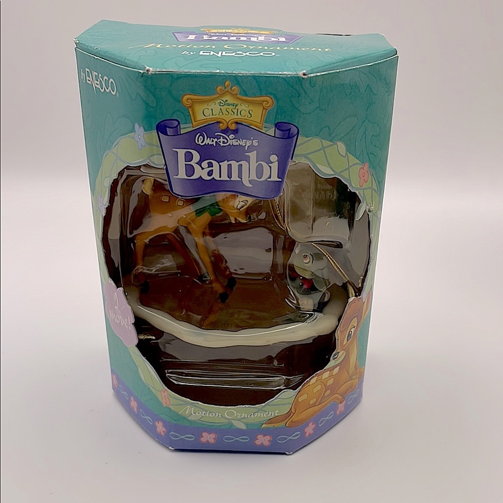 Disney, Bambi and Thumper Motion Christmas Ornament, By Enesco, Box. It Moves!